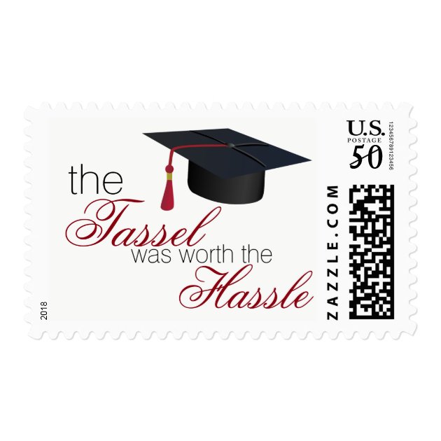 Graduation Cap Postage Stamp