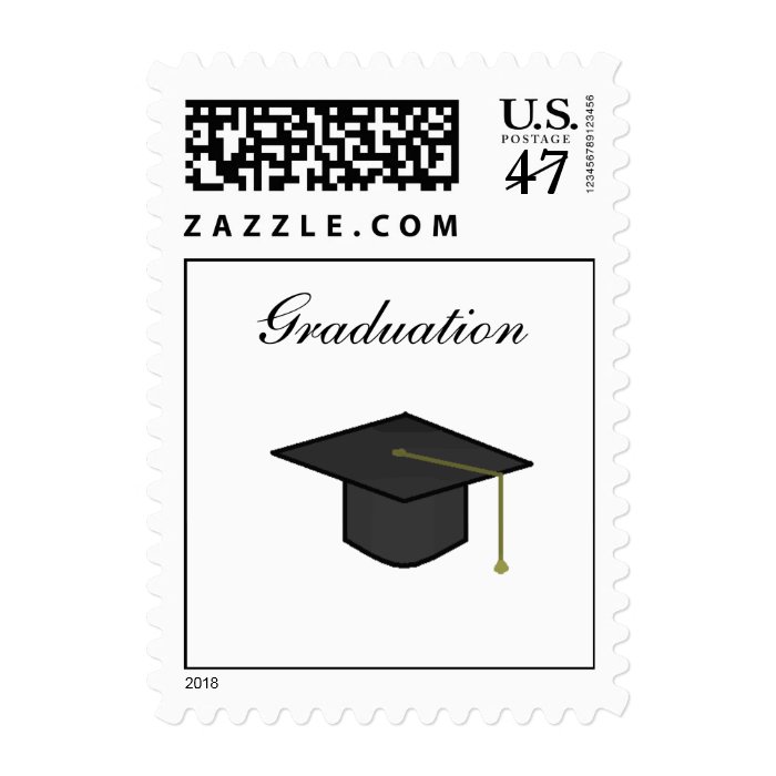 Graduation Cap postage stamps Zazzle