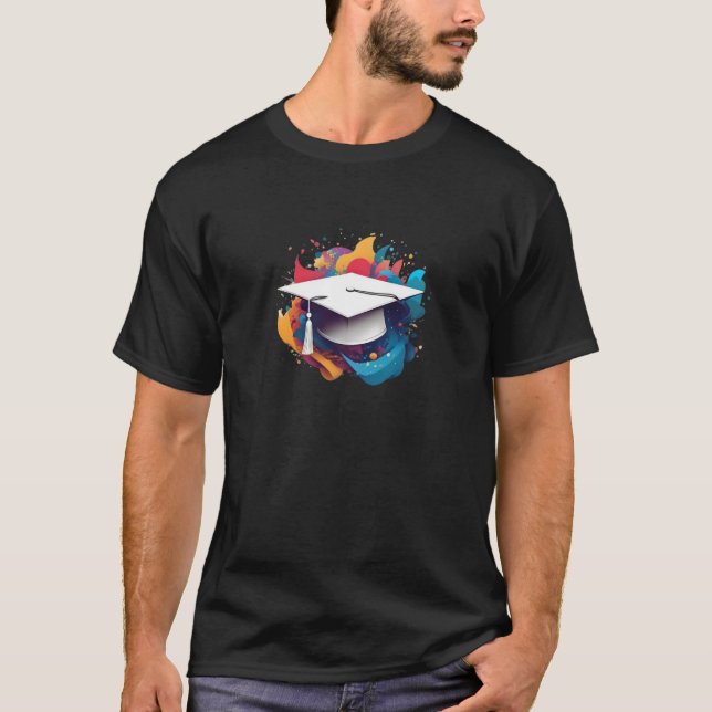 Graduation Cap – Proud Graduate T-Shirt (Front)