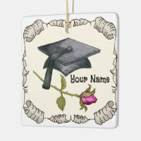 Grad Rose Ornament