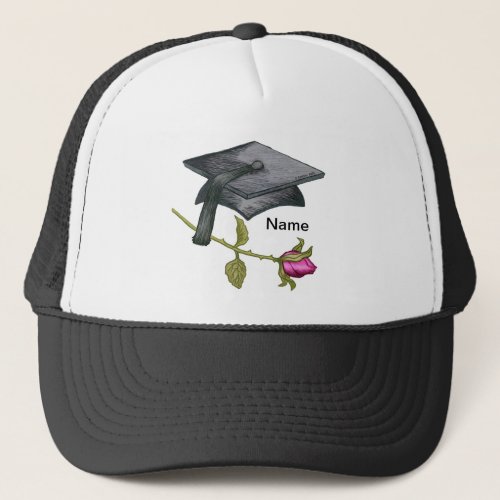 Graduation Cap Rose hat
