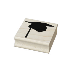Graduation Cap Rubber Stamp