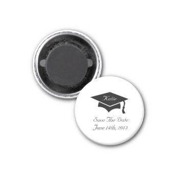 Graduation Cap Save The Date Magnet by BellaMommyDesigns at Zazzle