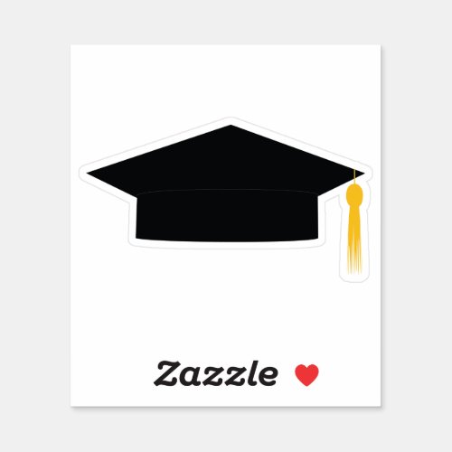 Graduation Cap Sticker