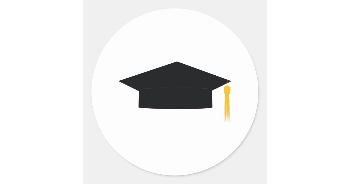 Graduation Cap Sticker | Zazzle