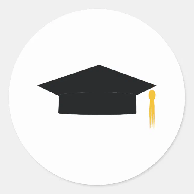 Graduation Cap Sticker | Zazzle