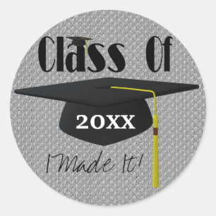 Graduation Cap Tassel I Made It Funny Sticker