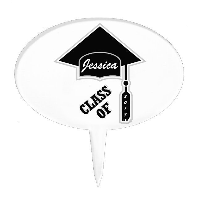 Graduation Cap Template Cake Topper (Front)