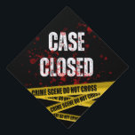 Graduation Cap Topper - Case Closed<br><div class="desc">Walk across the stage in style with a custom graduation cap!

Watch this video to learn how to attach the topper to your cap: https://youtu.be/NlNUaWseLCU</div>