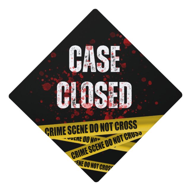 Graduation Cap Topper - Case Closed (Front)