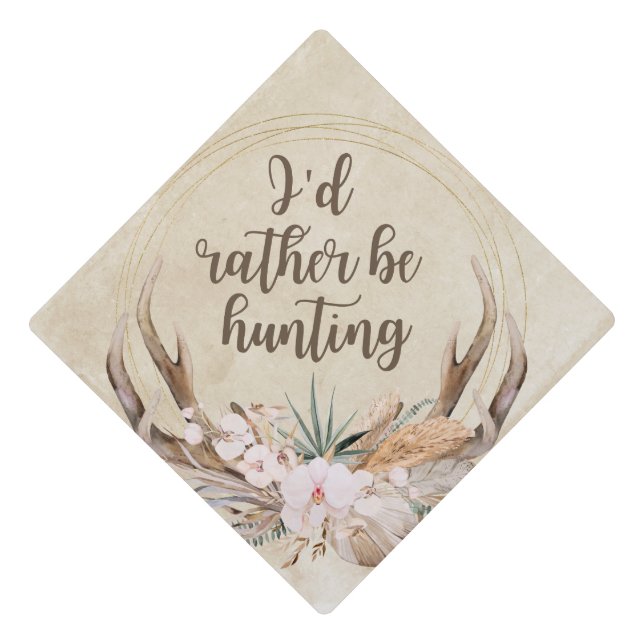 Graduation Cap Topper - Hunting 2 (Front)