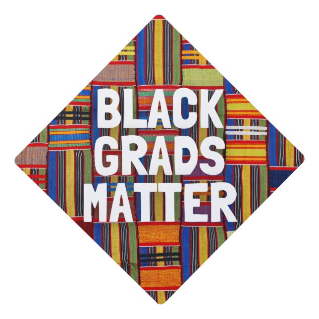 Graduation Cap Topper - Kente (Front)