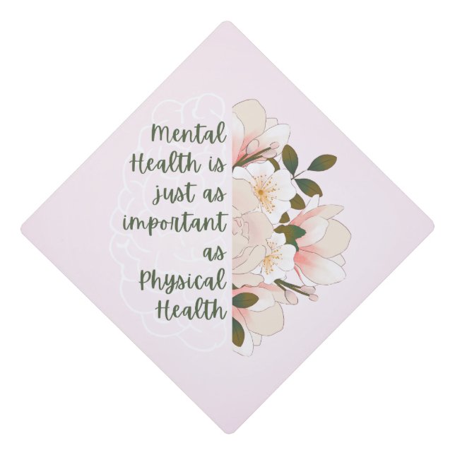 Graduation Cap Topper - Mental Health (Front)