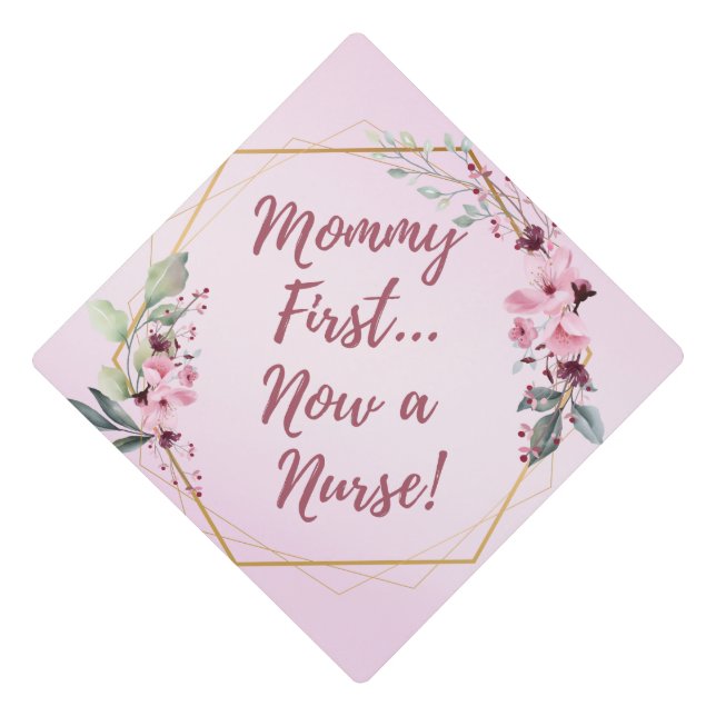 Graduation Cap Topper - Mommy Nurse (Front)