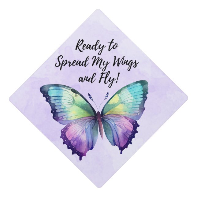 Graduation Cap Topper - Ready To Fly (Front)