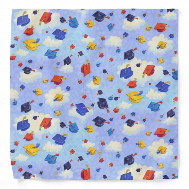 Graduation Cap Toss Bandana (Front)