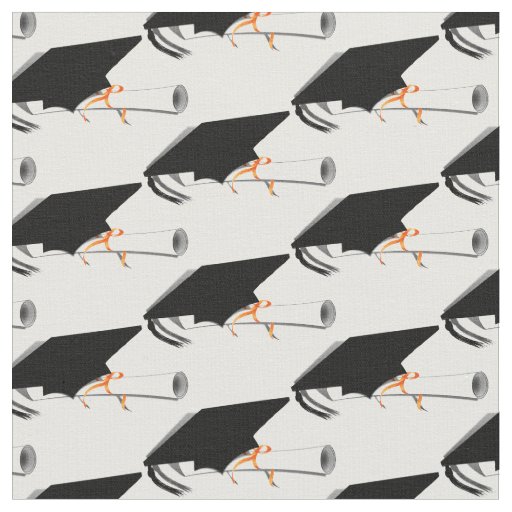 Graduation Cap With Diploma Fabric