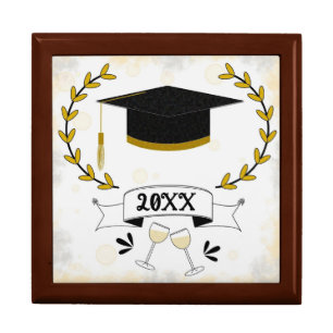 Graduation Cap Wooden Keepsake Box