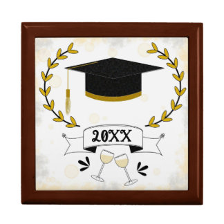 Graduation Cap Wooden Keepsake Box