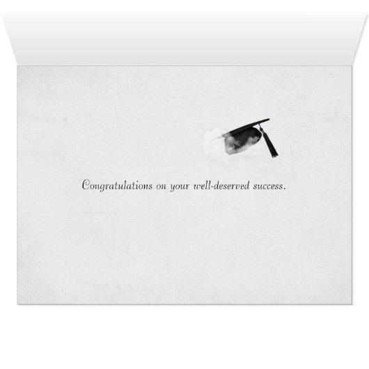 Graduation caps in sky with rainbow (Inside Horizontal (Bottom))