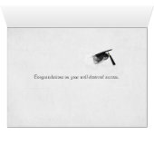 Graduation caps in sky with rainbow cards (Inside Horizontal (Bottom))
