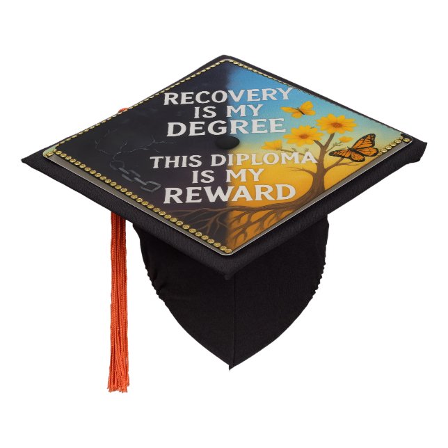 graduation caps motivational cap topper (Angled)