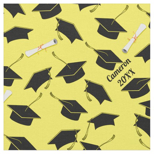 Graduation Caps With Diploma Fabric