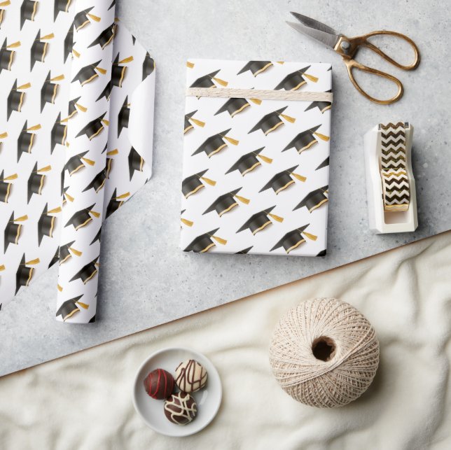 Graduation Caps Wrapping Paper (Crafts)