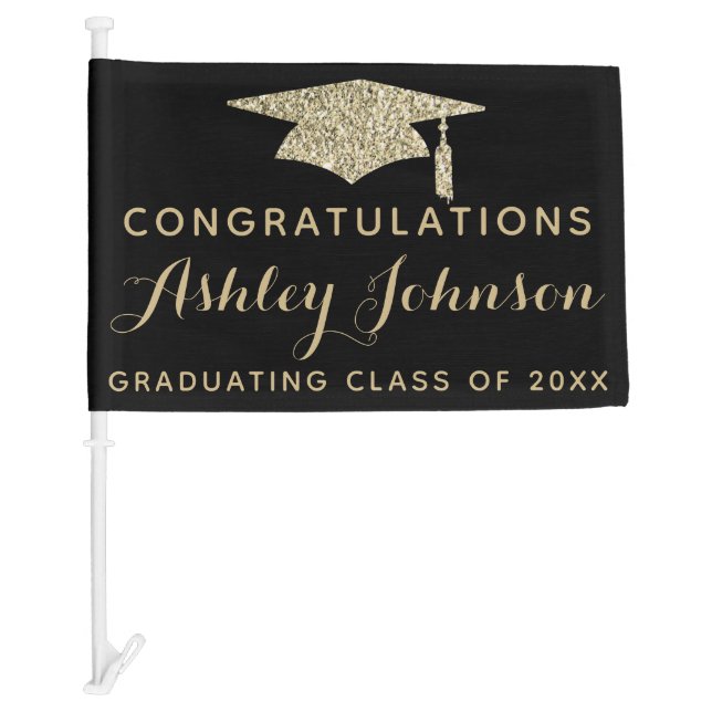 Graduation Car Parade Car Flag (Front)