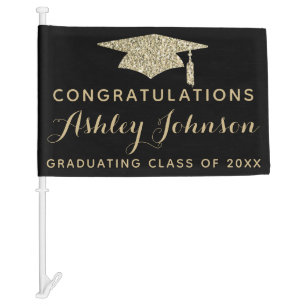 Graduation Car Parade Flag