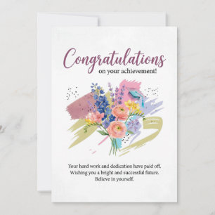 Graduation Card Congratulations on Achievement