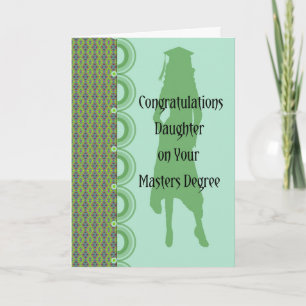 Graduation Card for Daughter with Masters Degree
