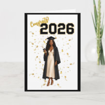 Graduation Card for Her - African American
