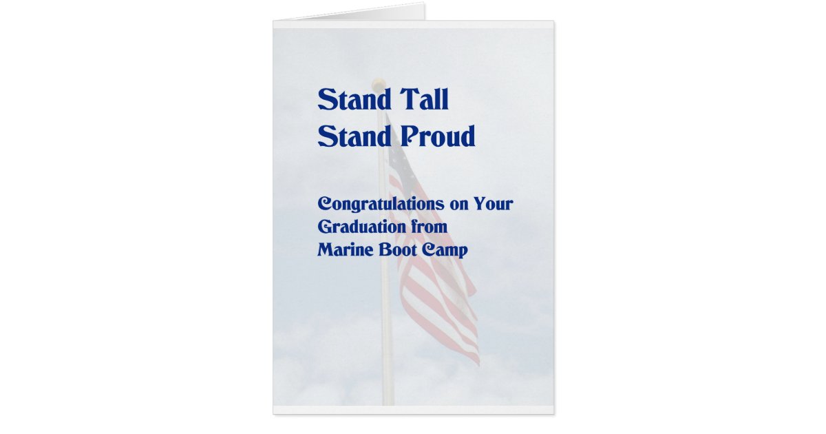 Graduation Card for Marine Boot Camp | Zazzle.com