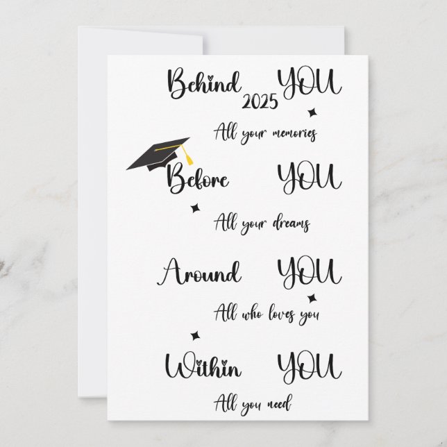 graduation cards for her him daughter son  (Front)