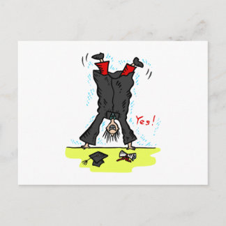 Graduation Cartwheel Announcement Postcard