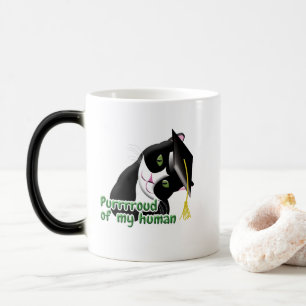 Graduation Cat Color Morph Mug