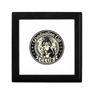 Graduation Cat Funny Cat Graphic - Graduation Cat Gift Box