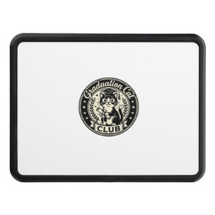 Graduation Cat Funny Cat Graphic - Graduation Cat Hitch Cover