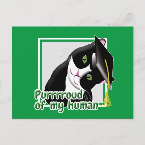 Graduation Cat Postcard