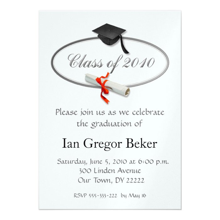 Graduation Celebration Custom Announcement