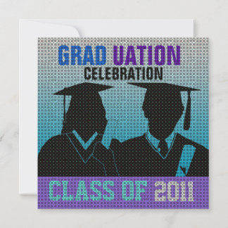 Graduation Celebration Invitation Cap Gown Silo12