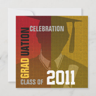 Graduation Celebration Invitation Cap & Gown Silo3