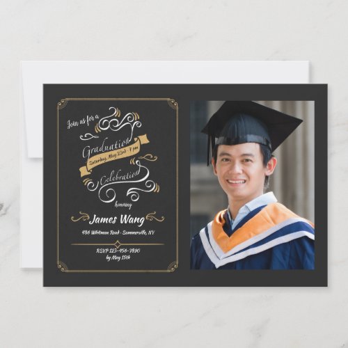 Graduation Celebration Photo Invitation