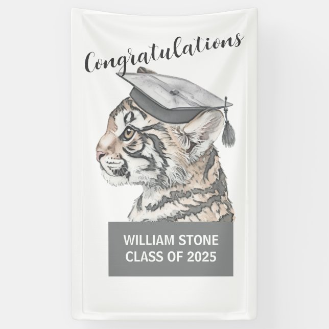 Graduation Celebratory Personalized Banner (Vertical)