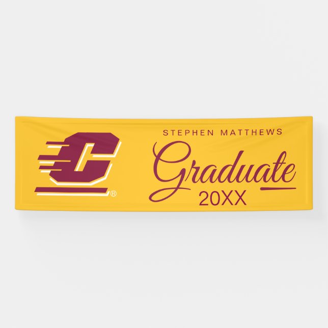 Graduation Central Michigan Banner (Horizontal)