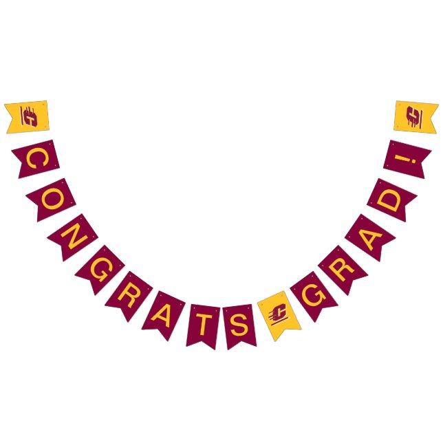 Graduation Central Michigan Bunting Flags (All)