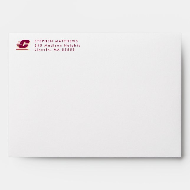 Graduation Central Michigan Envelope (Front)