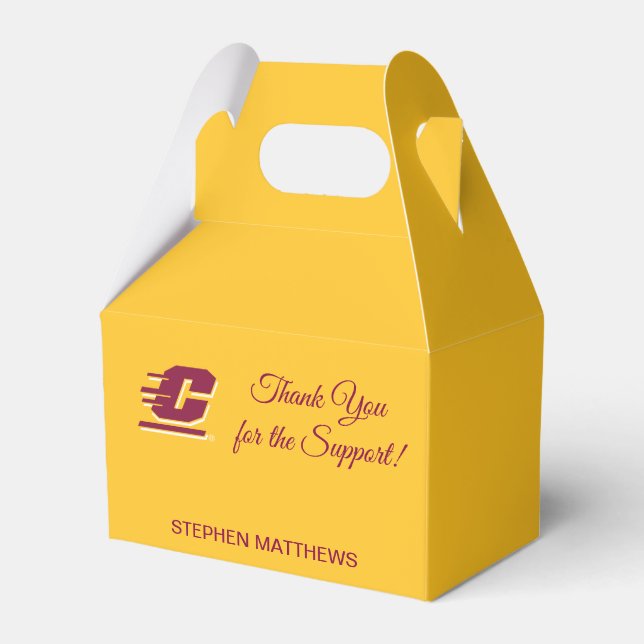 Graduation Central Michigan Favor Boxes (Front Side)