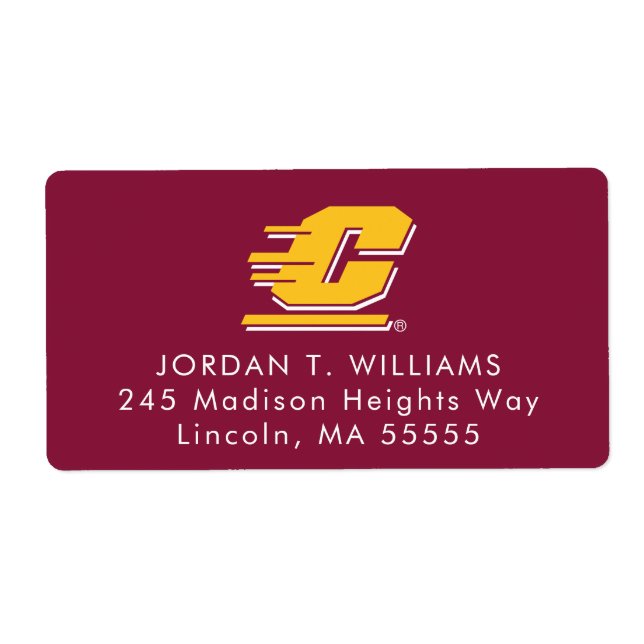 Graduation Central Michigan Label (Front)